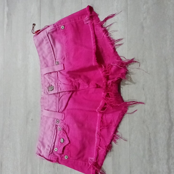 True Religion Ombre Cut Off Distressed 